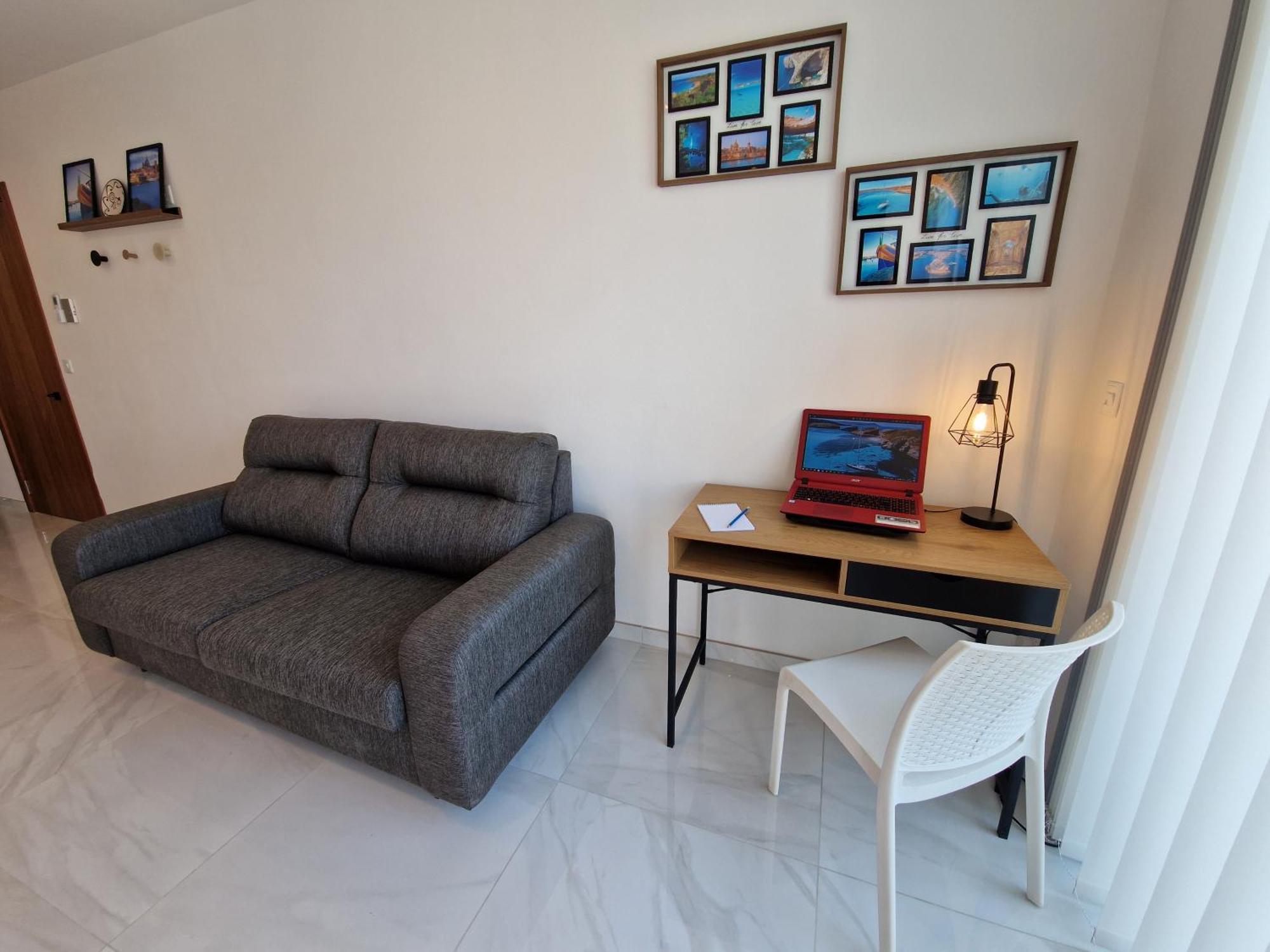 Sea View New Penthouse Terrace & Garage Parking Apartment St. Paul's Bay Ngoại thất bức ảnh